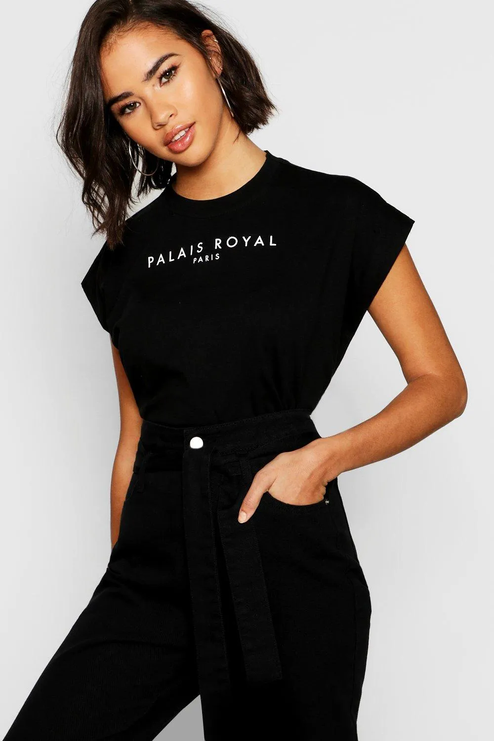 Cap Sleeve Graphic T-Shirt