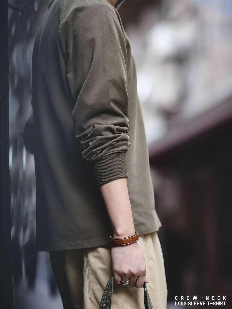 Crew-neck Long-sleeve T-shirt
