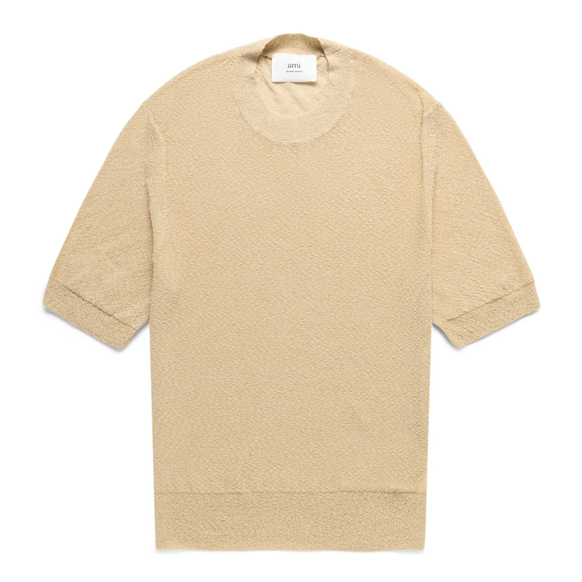 CREWNECK KNIT T-SHIRT CREAM | BODEGA
