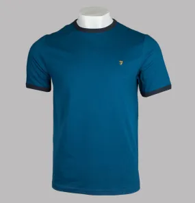 Farah Groves Ringer T-Shirt Sailor Blue