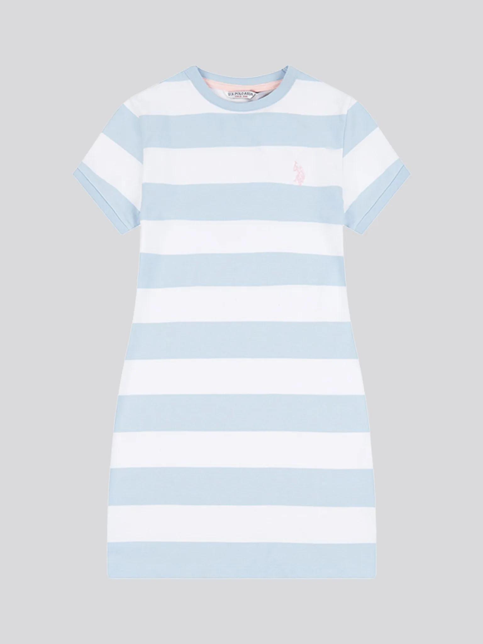 Girls Striped T-Shirt Dress in Windsurfer