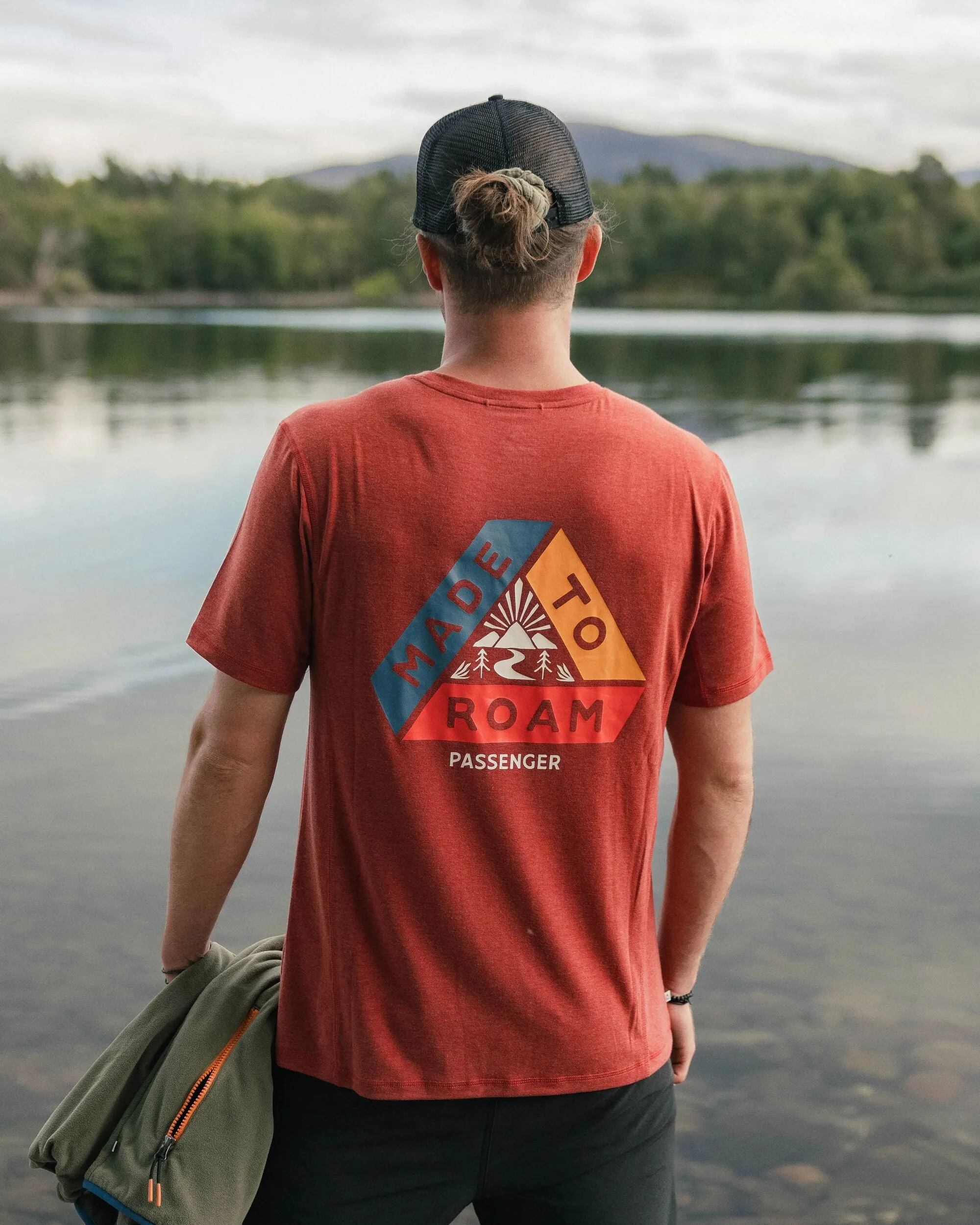 Kirkwood strukturiertes aktives T-Shirt - Roter Ocker
