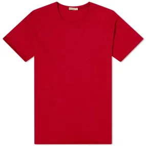 Nudie Roger Slub T-ShirtPoppy Red