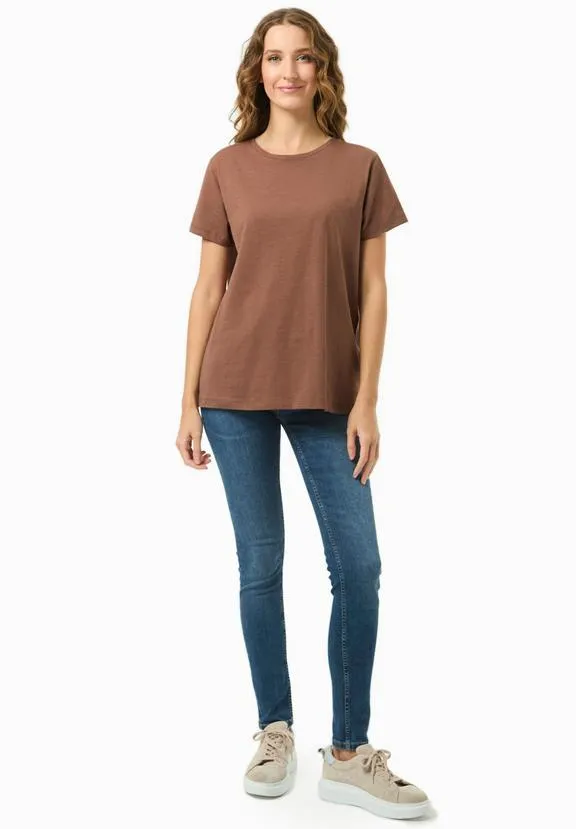 ORGANICATION T-Shirt Basic Cocoa Brown
