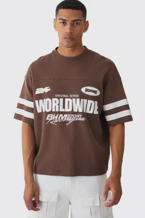Oversized Boxy Worldwide Waffle T-shirt