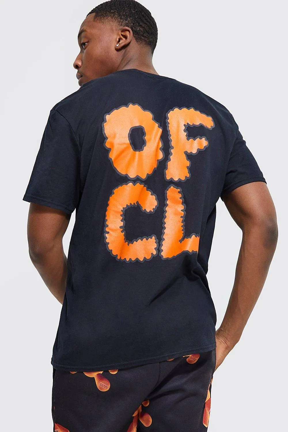 Oversized Ofcl Back Print T-shirt