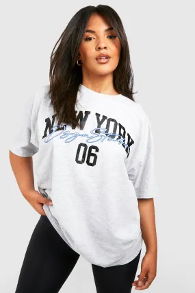 Plus New York Script T-Shirt