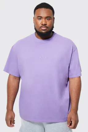 Plus Oversized Washed Man T-shirt