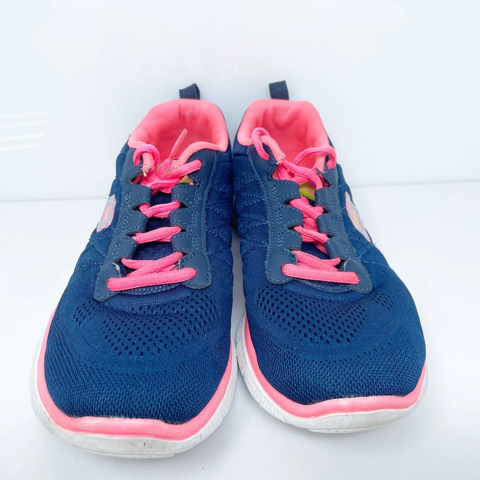 Skechers Womens Flex Appeal Sweet Spot 11729 Blue Running Shoes Sneakers Size 7