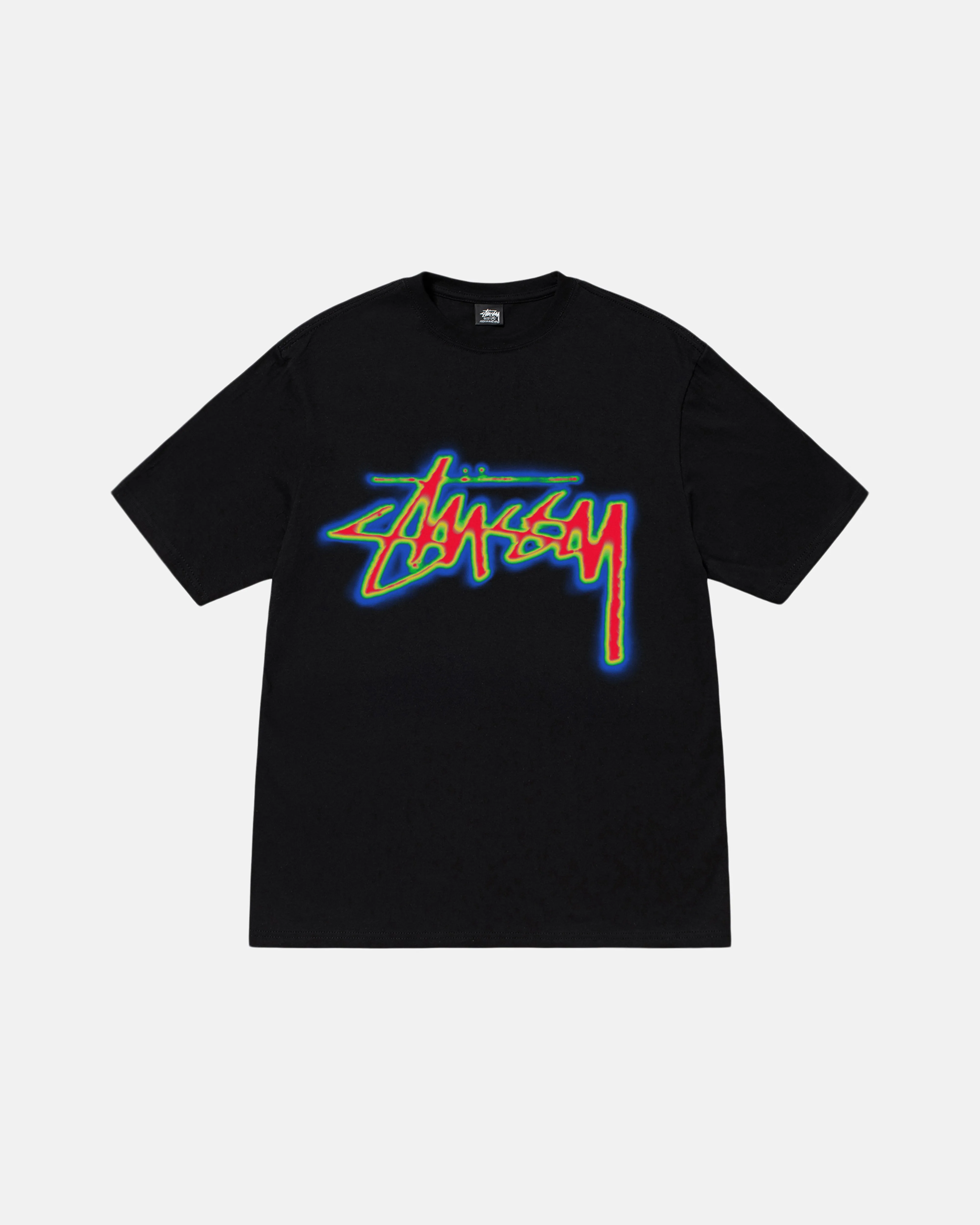 Stüssy Men's Thermal Stock T-Shirt  Black