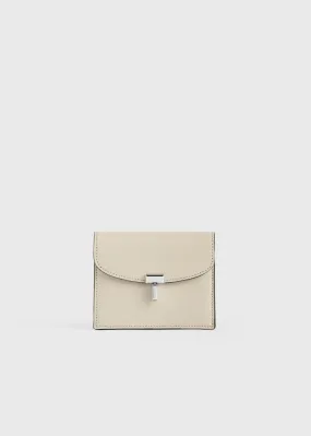 T-Lock leather cardholder fawn