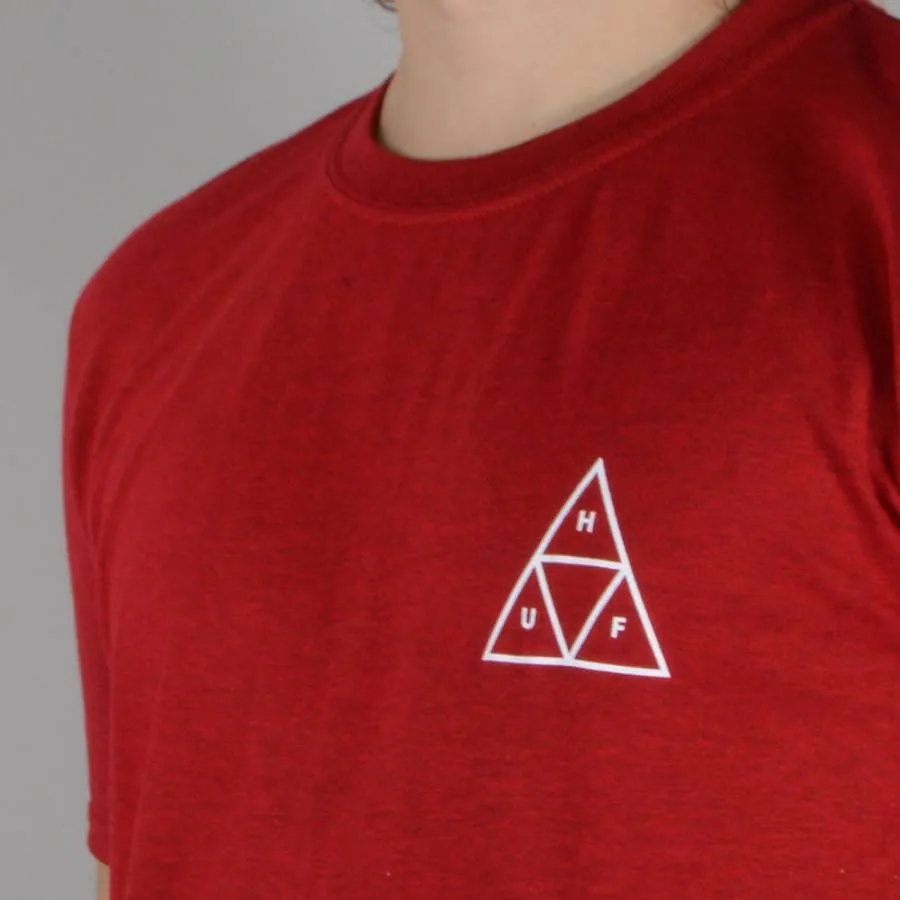 Triple Triangle T-Shirt - Wine Heather