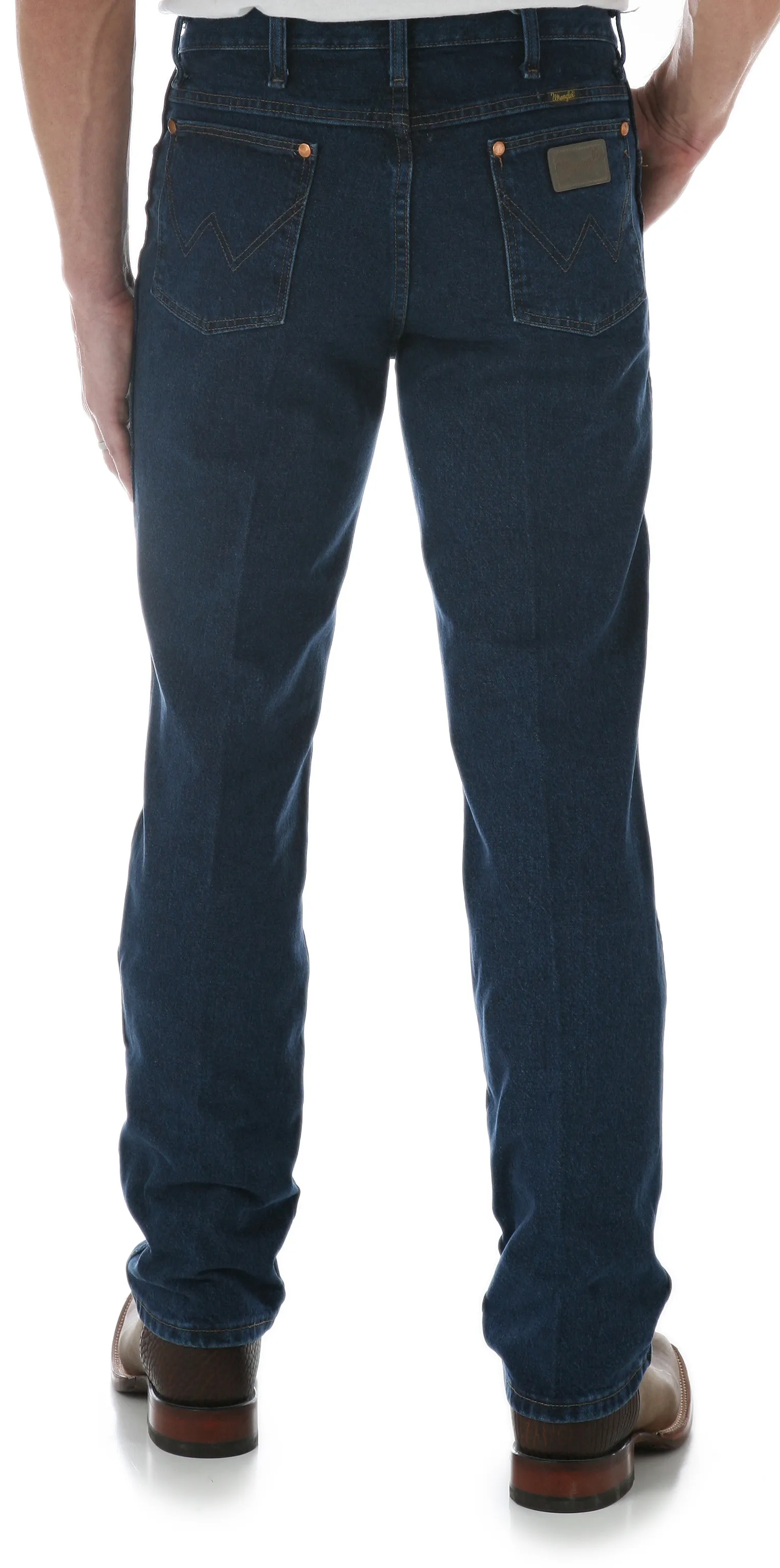 Wrangler Men's Cowboy Cut Dark Wash Slim Fit Jeans - Extended Sizes